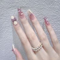 Cute Sweet Starry Sky Jelly Glue Nail Patches 1 Set sku image 16