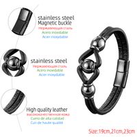 Modern Style Simple Style Semicircle Metal Layered Handmade Men's Bracelets main image 2