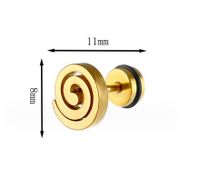 1 Piece Vintage Style Geometric Plating Stainless Steel Ear Studs main image 2
