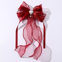Women's Sweet Solid Color Bow Knot Cloth Hair Clip main image 9