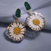 1 Pair Ig Style Sweet Flower Arylic Drop Earrings main image 1