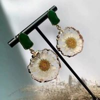 1 Pair Ig Style Sweet Flower Arylic Drop Earrings sku image 1