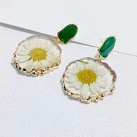 1 Pair Ig Style Sweet Flower Arylic Drop Earrings main image 5