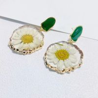 1 Paire Style Ig Sucré Fleur Arylique Boucles D'oreilles main image 5