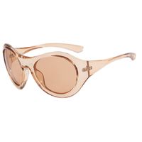 Y2k Solid Color Pc Round Frame Full Frame Women's Sunglasses main image 4