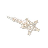 Ins Style Letter Flower Butterfly Imitation Pearl Alloy Plating Inlay Rhinestones Hair Clip sku image 45