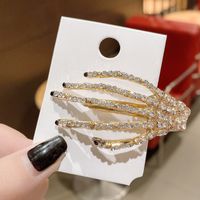 Ins Style Letter Flower Butterfly Imitation Pearl Alloy Plating Inlay Rhinestones Hair Clip sku image 94