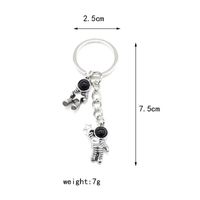 Vintage Style Simple Style Astronaut Star Alloy Plating Inlay Acrylic Silver Plated Bag Pendant Keychain main image 2