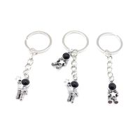 Vintage Style Simple Style Astronaut Star Alloy Plating Inlay Acrylic Silver Plated Bag Pendant Keychain main image 1