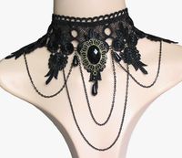 Retro Lace Crystal Alloy Wholesale Bracelets Earrings Necklace main image 6