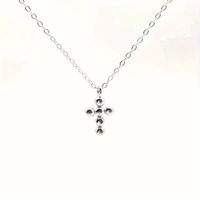 Stainless Steel 14K Gold Plated Basic Plating Cross Pendant Necklace sku image 1