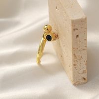 Casual Elegant Simple Style Geometric Copper Plating Inlay Artificial Diamond Zircon 18k Gold Plated Rings main image 4