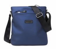 Men's Oxford Cloth Solid Color Business Square Zipper Shoulder Bag sku image 3