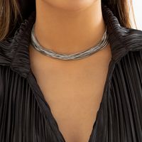 Großhandel Schmuck Elegant Einfacher Stil Geometrisch Eisen Überzug Halskette main image 3