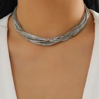 Wholesale Jewelry Elegant Simple Style Geometric Iron Plating Necklace sku image 1
