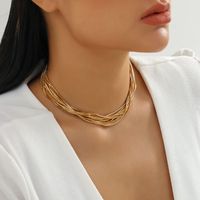 Wholesale Jewelry Elegant Simple Style Geometric Iron Plating Necklace sku image 1