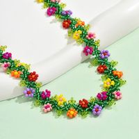 Simple Style Classic Style Flower Crystal Seed Bead Beaded Women's Choker main image 6