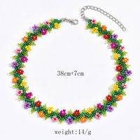 Simple Style Classic Style Flower Crystal Seed Bead Beaded Women's Choker main image 7