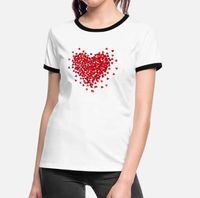 Women's T-shirt Short Sleeve T-shirts Classic Style Streetwear Heart Shape main image 4