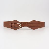 Elegant Wedding Handmade Solid Color Pu Leather Buckle Women's Leather Belts main image 8