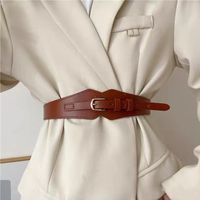 Elegant Wedding Handmade Solid Color Pu Leather Buckle Women's Leather Belts main image 5