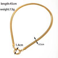 1 Piece Stainless Steel Copper Zircon 18K Gold Plated Inlay Pendant Chain sku image 6