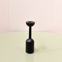 Vintage Style Simple Style Solid Color Wood Candlestick sku image 5