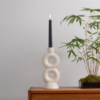 Retro Simple Style Solid Color Ceramics Candlestick main image 5