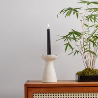 Retro Simple Style Solid Color Ceramics Candlestick main image 4