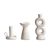 Retro Simple Style Solid Color Ceramics Candlestick main image 3