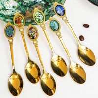 Chinoiserie Vacation Solid Color Stainless Steel Spoon 1 Piece main image 5