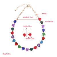 Elegant Luxurious Heart Shape Alloy Plating Inlay Glass Gold Plated Women's Necklace main image 2