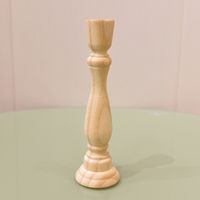 Simple Style Solid Color Wood Candlestick sku image 4