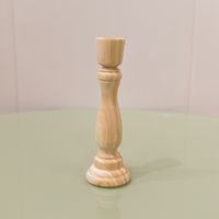 Simple Style Solid Color Wood Candlestick sku image 3