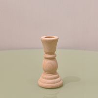 Simple Style Solid Color Wood Candlestick sku image 5