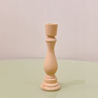Simple Style Solid Color Wood Candlestick sku image 7