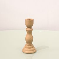 Simple Style Solid Color Wood Candlestick sku image 10