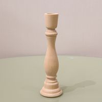 Simple Style Solid Color Wood Candlestick sku image 9