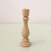 Simple Style Solid Color Wood Candlestick sku image 11