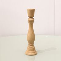 Simple Style Solid Color Wood Candlestick sku image 12