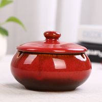 Lässig Einfarbig Keramik Aschenbecher main image 4