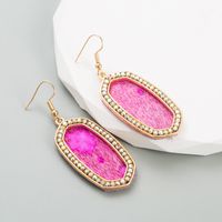 1 Pair Glam Retro Leopard Plating Inlay Pu Leather Alloy Rhinestones Gold Plated Drop Earrings main image 4