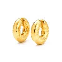 1 Pair Retro Geometric Plating Titanium Steel 18k Gold Plated Ear Cuffs main image 4