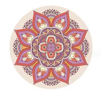 Classical Geometric Color Block Polyester Carpet main image 1