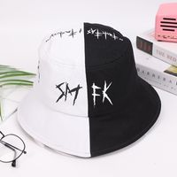 Unisex Casual Hip-hop Letter Wide Eaves Bucket Hat main image 5