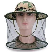 Unisex Vintage Style Camouflage Net Yarn Flat Eaves Bucket Hat sku image 2
