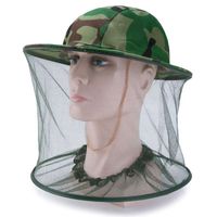 Unisex Vintage Style Camouflage Net Yarn Flat Eaves Bucket Hat main image 7