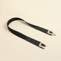 Elegant Formal Simple Style Solid Color Pu Leather Alloy Women's Leather Belts main image 6