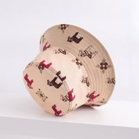 Unisex Casual Simple Style Cartoon Horse Printing Wide Eaves Bucket Hat main image 4