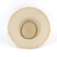 Women's Simple Style Color Block Wide Eaves Straw Hat main image 6